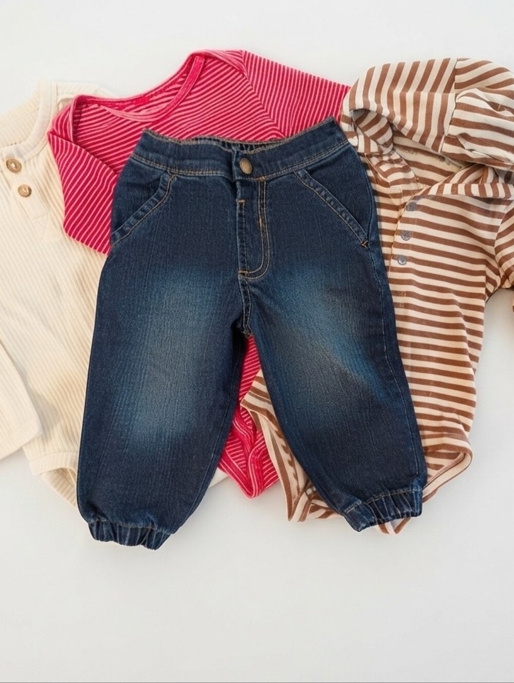 12M Kids Denim Jeans And Bodysuits